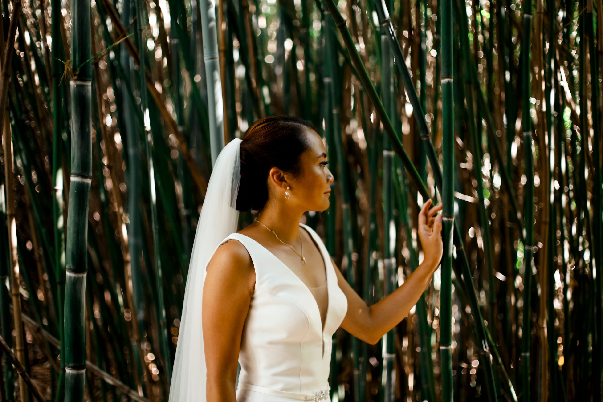Braut im Bambuswald